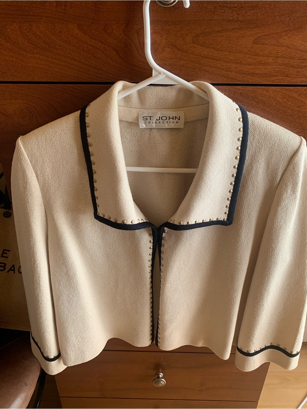 Fabulous Cream knit Blazer/jacket  ST JOHN - Picture 6 of 14